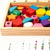 Image 5: 25 Beads Wooden Lacing Toy Set; Educational and Interactive Fun