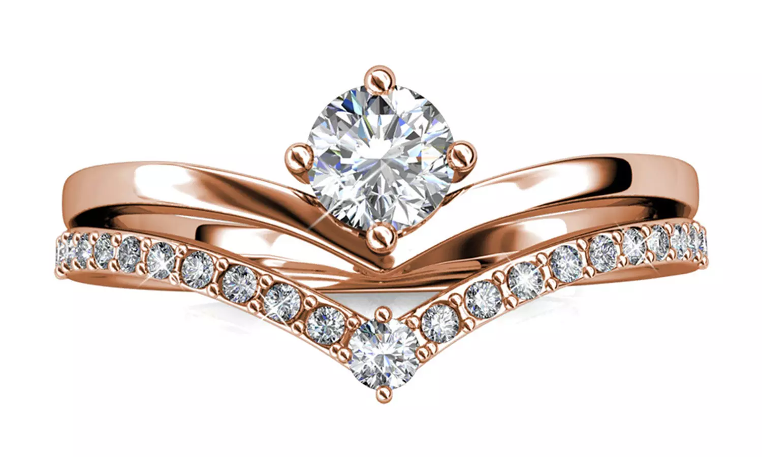 Damen-Ring mit österreichischen Kristallen