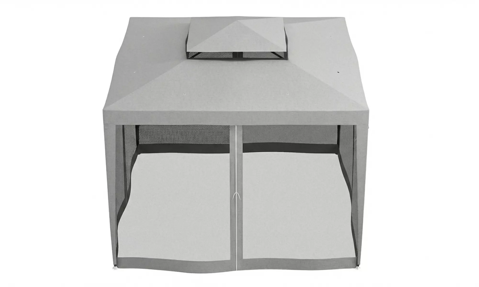 Outsunny 3 x 3m Party Gazebo with Mesh Sidewalls and Vented Roof