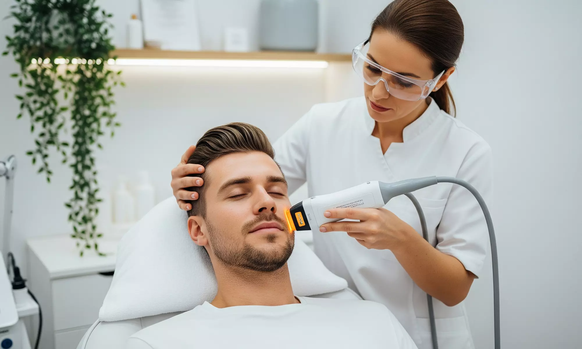 Revitalize Skin with 1 or 3 IPL Photo Facial for Face or Hands for Men