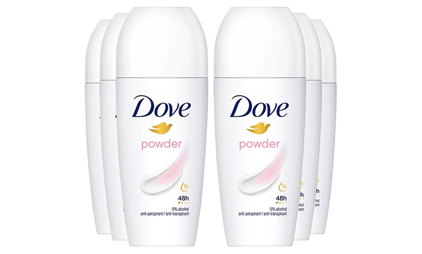 Image 6: Six Pack of Dove Classic, Powder Fresh Roll Anti-Perspirant 50ml 