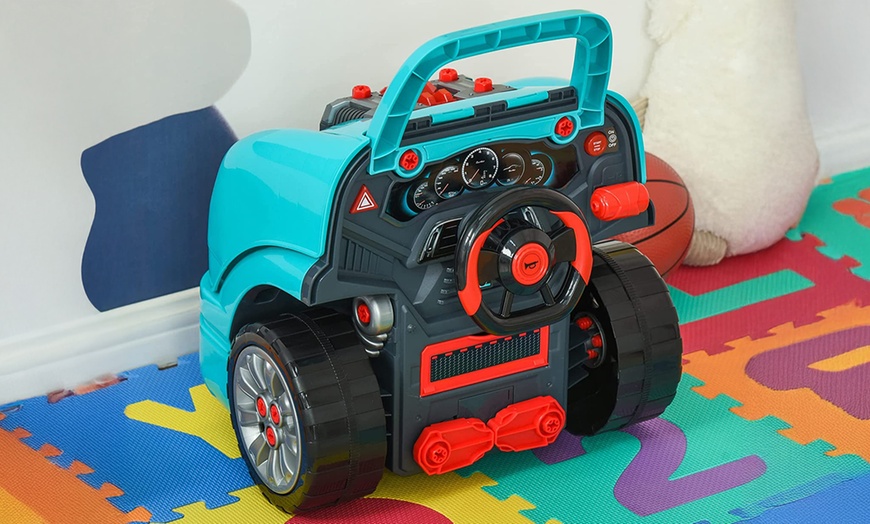 Image 7: HomCom Kids' Truck Engine Toy Sets