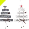 Image 1: Two or Four Christmas Tree Hanging Cards – Available in White and Grey