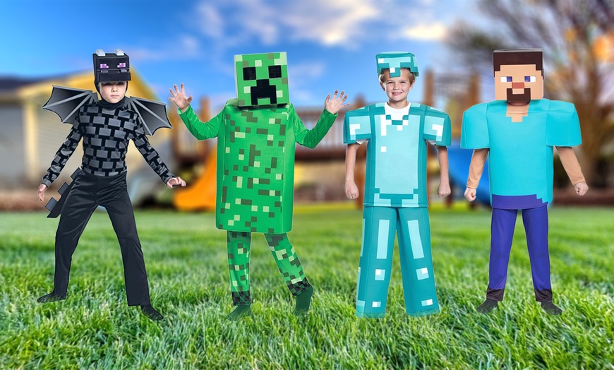 Image 1: Minecraft-Inspired Kids Fancy Costumes (Free Shipping)