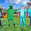 Image 1: Minecraft-Inspired Kids Fancy Costumes (Free Shipping)