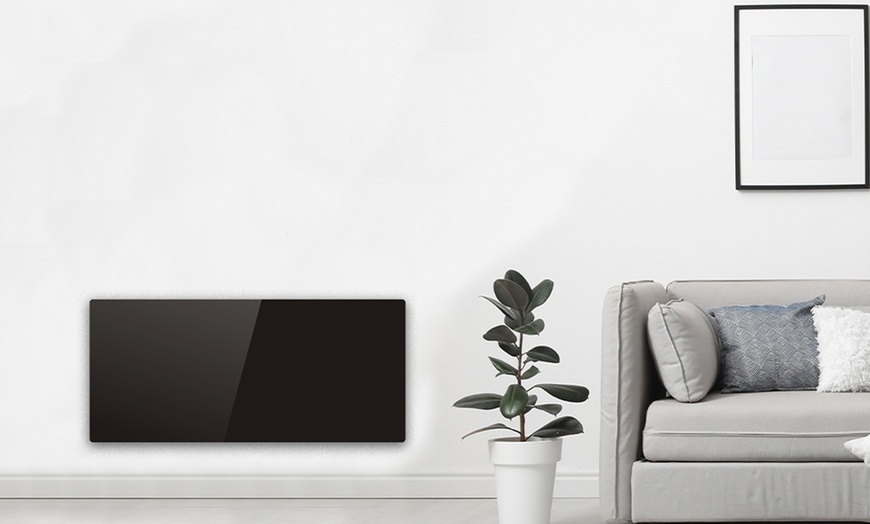 Image 1: Radiateur électrique céramique "Glass" de Kalia