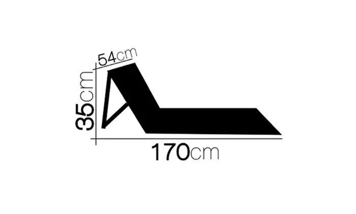 Matelas pliable et lit de plage portable