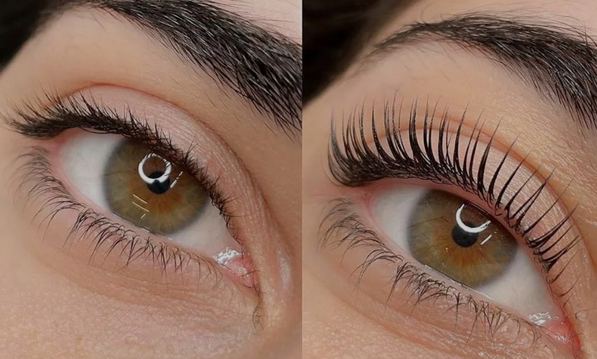 Image 1: Korea's Banhada Lash Lifting, Tinting, Treatment or Brow Lamination at Dollface Lash Studio (Up to 56% Off)