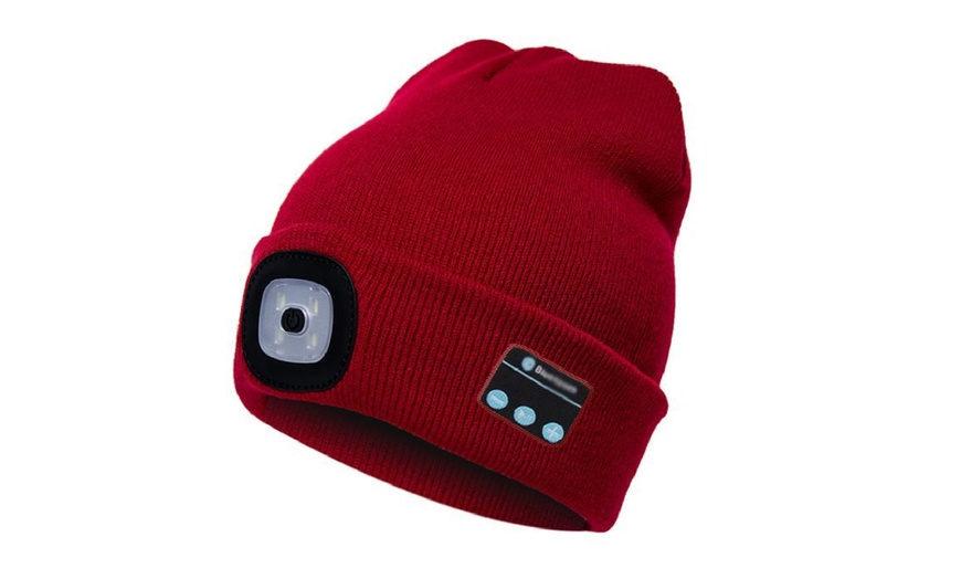 Image 7: One or Two Bluetooth Beanie Hats with LED Light