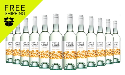 Vivid Crush Pinot Grigio NV (12 Bottles) - NVPIGSEAVIV12 - Free Shipping - Purple Feet Beverages