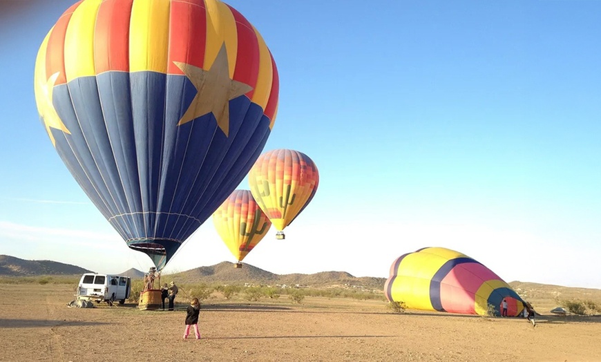 Image 2: Arizona Sunrise Sonoran Hot Air Balloon Flight for Up to Eight People