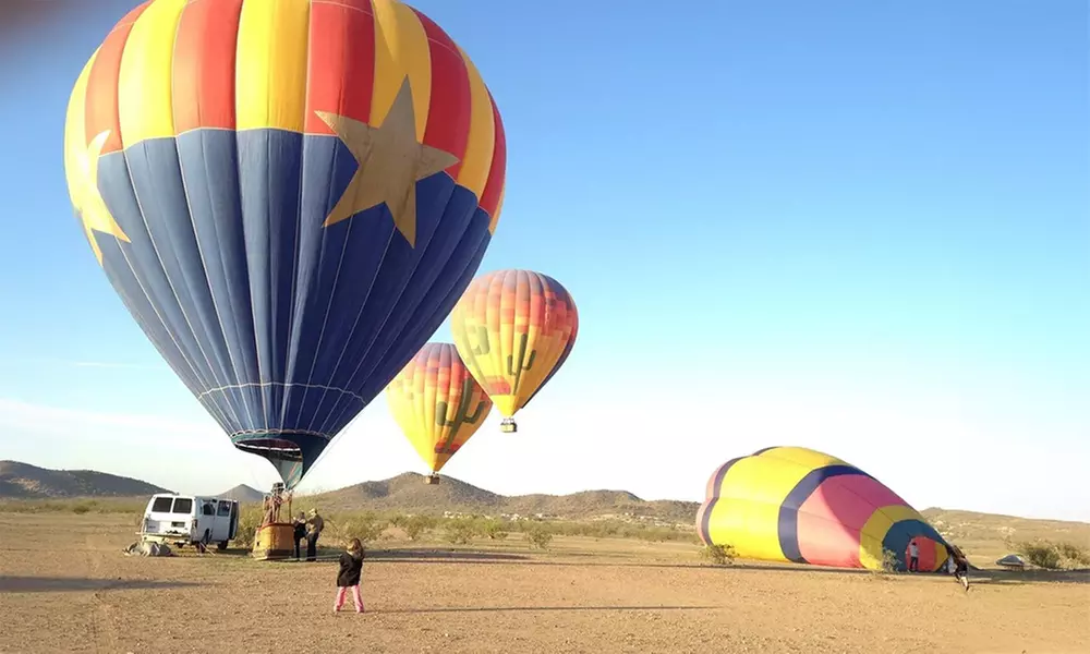 Arizona Sunrise Sonoran Hot Air Balloon Flight for Up to Eight People