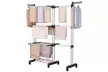 Black or Blue Four-Tier Foldable Laundry Dryer Rack Indoor or Outdoor - Second Medium