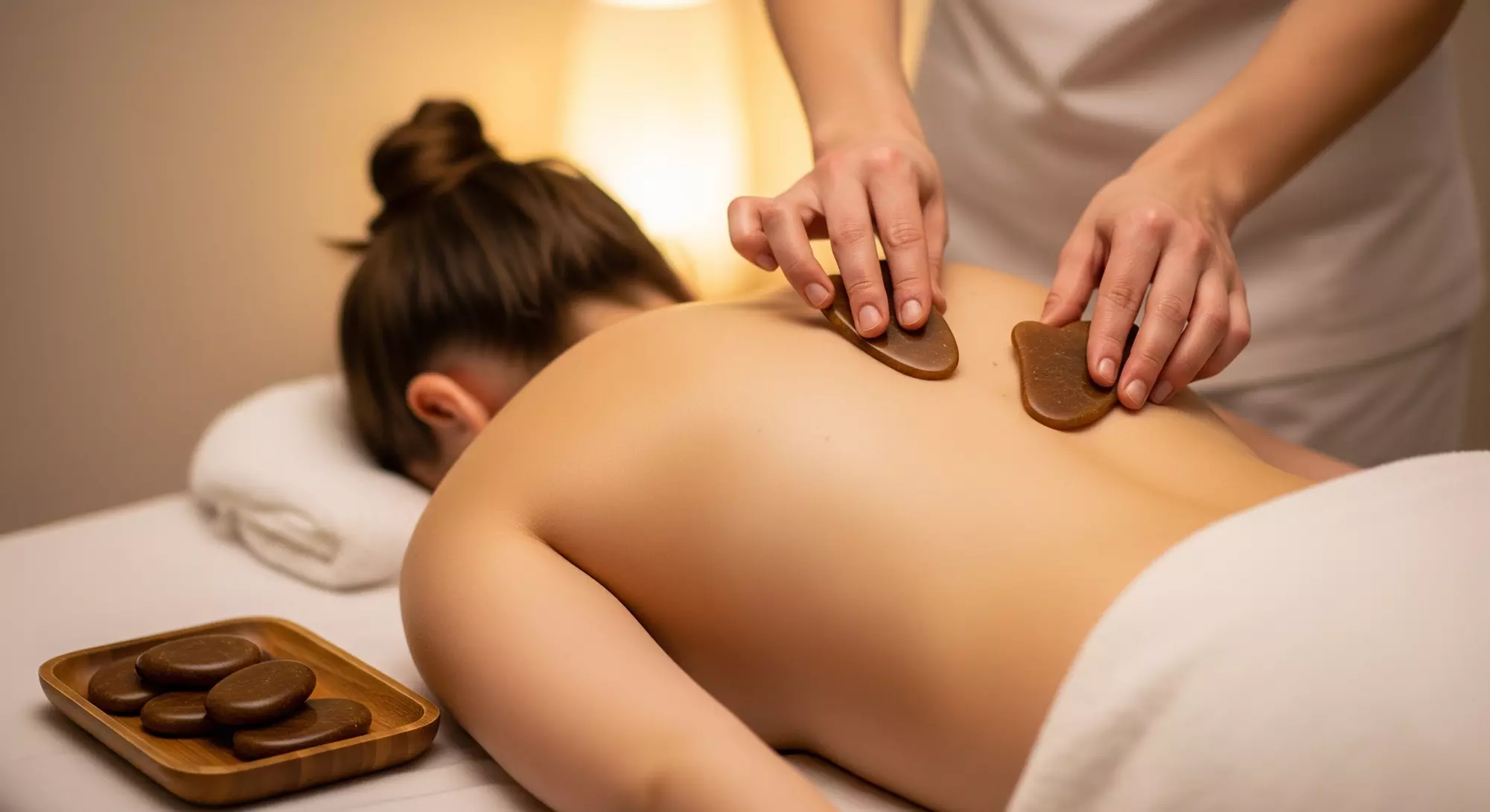 1-Hour Therapeutic Body Gua Sha Back or Mesoestetic Bodyshock Massage at Bloom Skin Studio (Up to 55% Off) - Primary Image