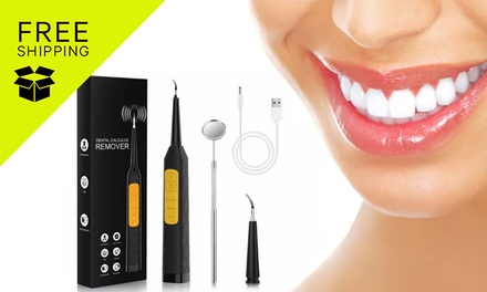 Free Shipping: 3 Modes Electric Dental Plaque Remover Kit x2