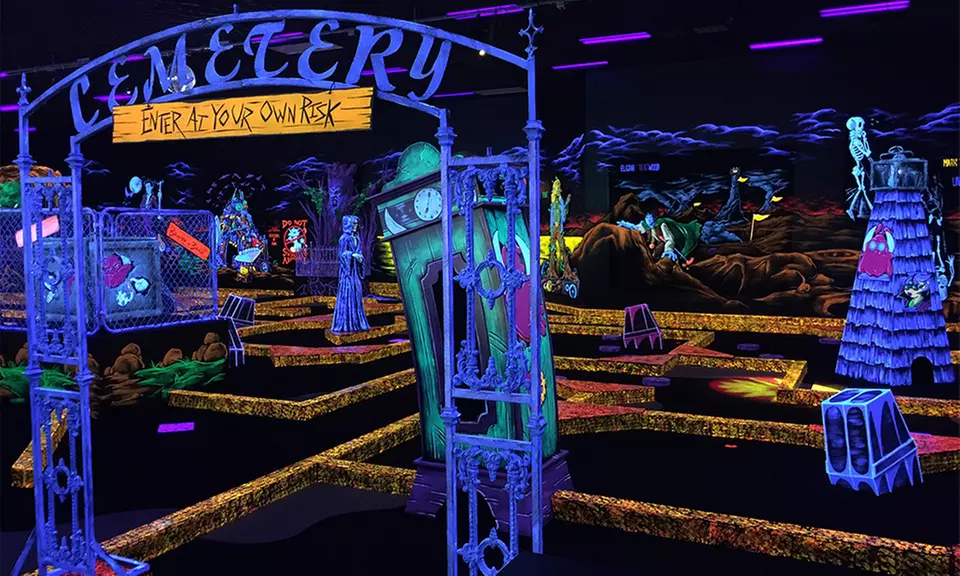 18-Holes Spooky Mini-Golf & Game Cards for Up to 5 people w/ Music, Food & more (Up to 20% Off) - Primary Image