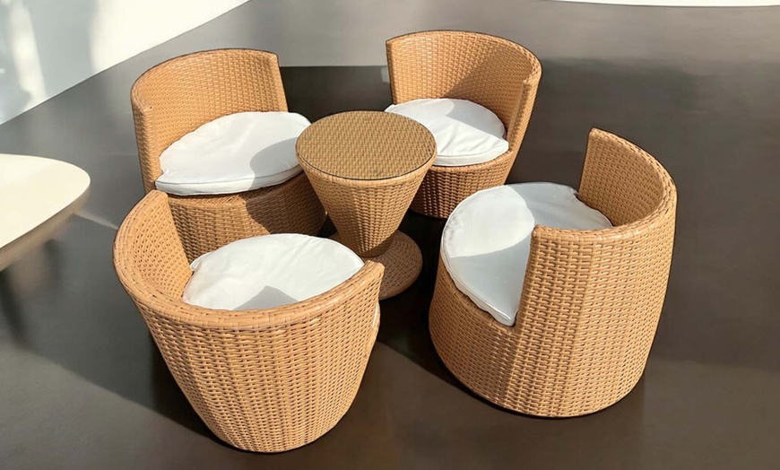 Image 1: Polyrattan-Gartenmöbel-Set BRASILIEN