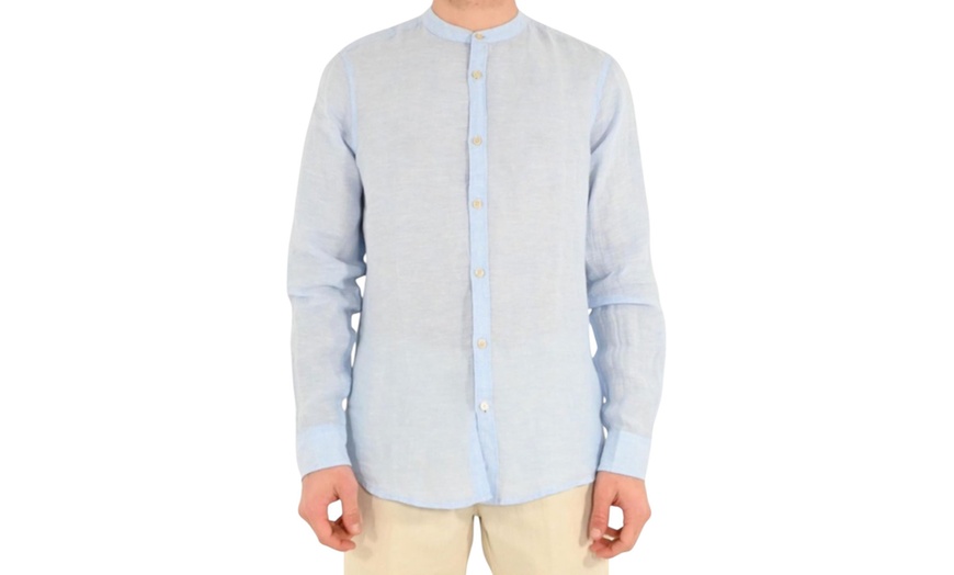 Image 4: Camicia uomo di lino Markup