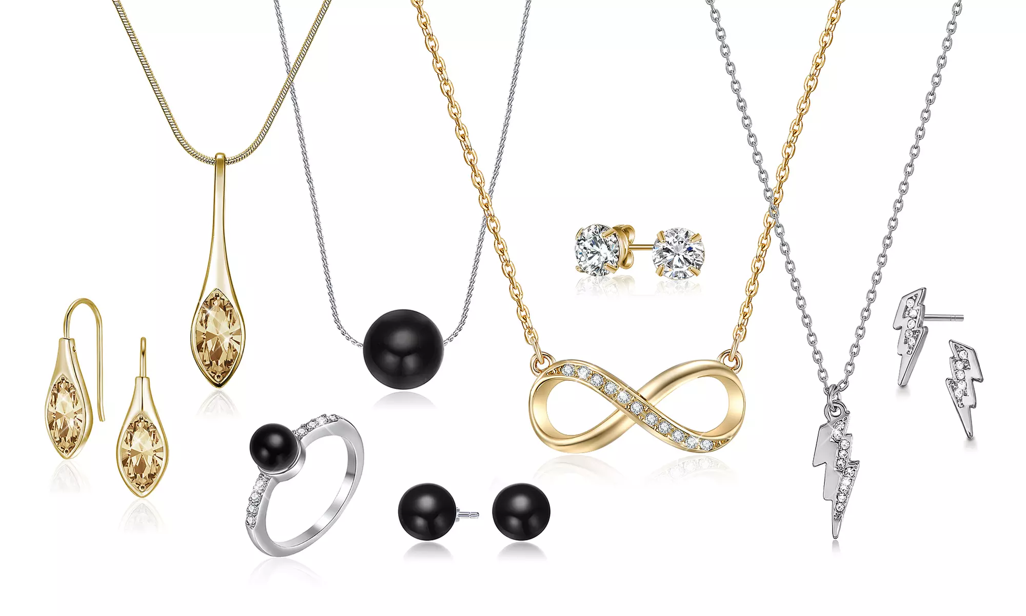 Neverland Sales Jewellery Set with Crystals from Swarovski® - Primary Image