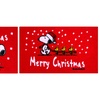 Image 8: 1x oder 2x Fußmatte mit weihnachtlichem Snoopy-Motiv