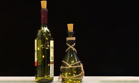 6 o 12 fili decorativi di luci a LED per bottiglie