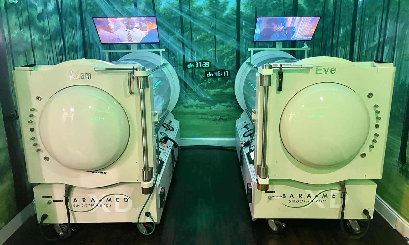 One or Three 90-Minute Hyperbaric Oxygen Chamber Sessions