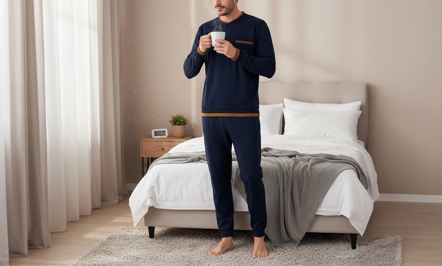 Image 5: Pigiama da uomo in cotone Navigare