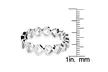 Stainless Steel Open Heart Eternity Ring - Second Medium