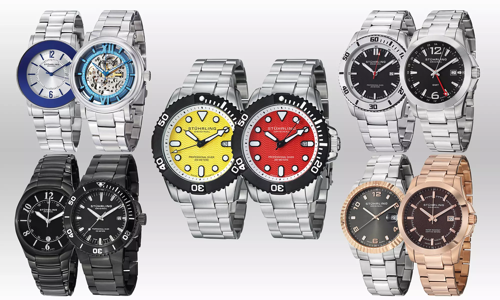 Stührling Original Men's Bracelet Watches - Primary Image