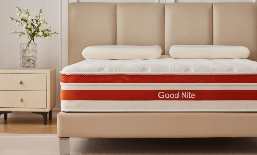 Image 3: Gude Night 28CM 7-Zone Pocket Spring Foam Mattress 5 Sizes To Choose