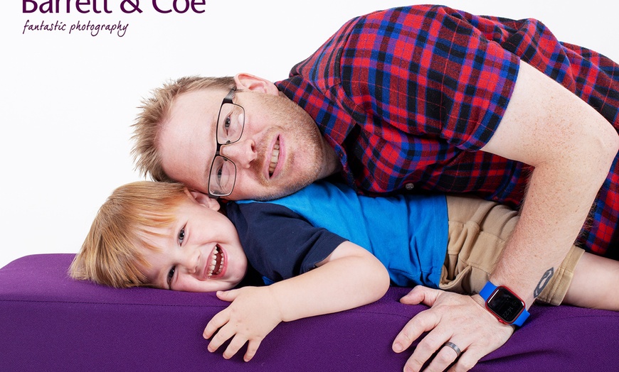 Image 2: Father & Kids Photoshoot I 8'' x 6'' Print I Barrett & Coe Studios