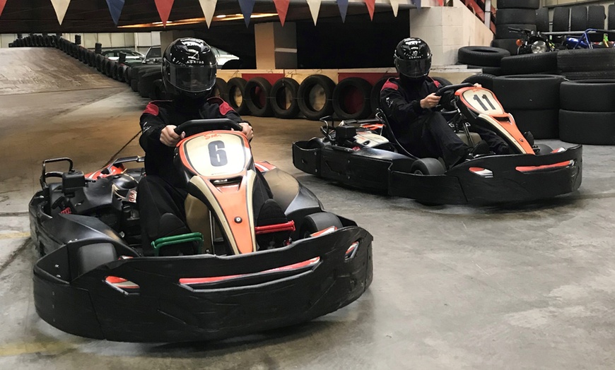 Image 1:  30-Minute Go-Kart Session for One, Two, or Four People