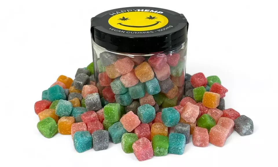 Vegan Multi Fruit CBD Gummy Bears from Happy Hemp