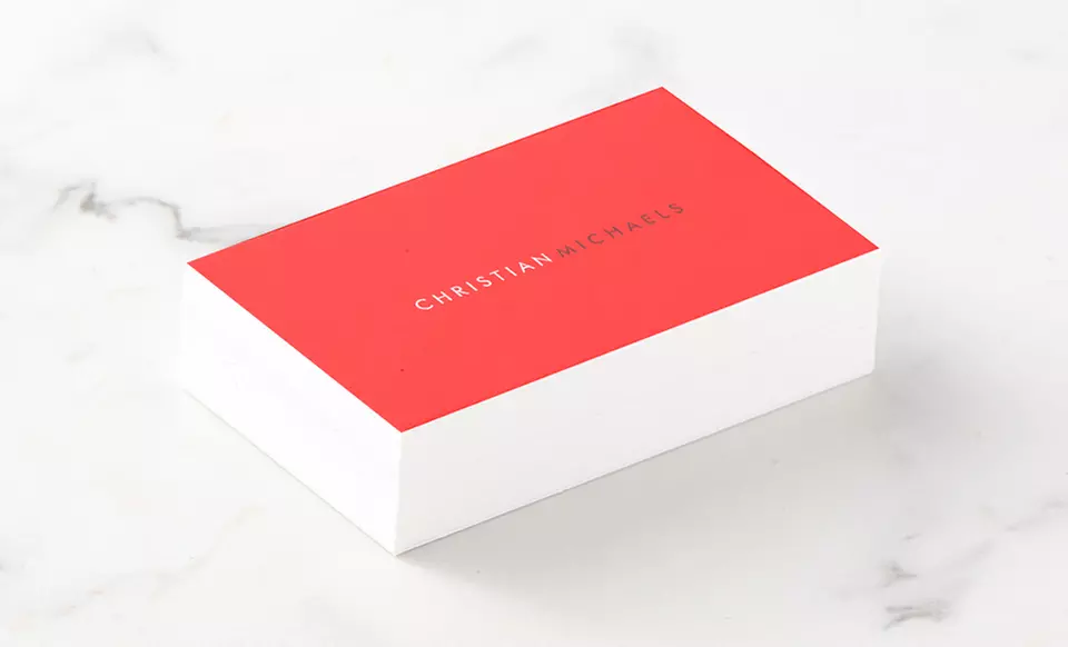 100 or 200 Standard Semi-Gloss or Premium Thick Personalized Business Cards from Zazzle (Up to 55% Off) - Second Medium