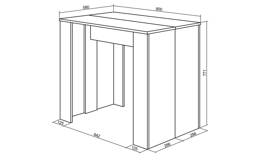 Image 37: Table console extensible "Skraut Home"