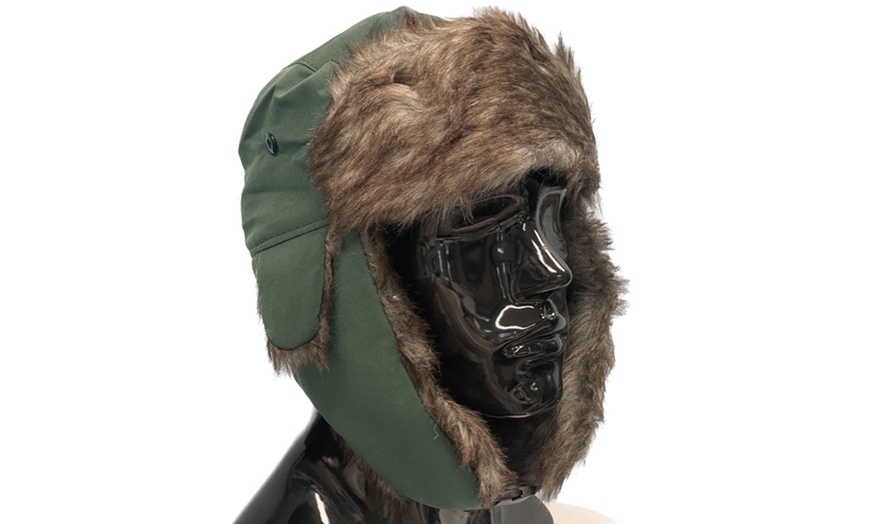 Image 12: Bonnet d'hiver ajustable avec doublure en fausse fourrure