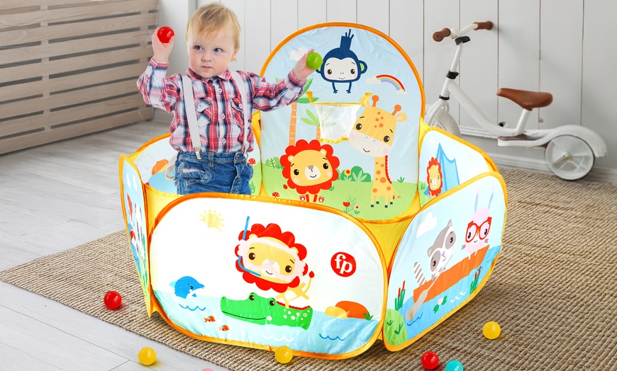 Image 1: Fisher Price Kids' Portable Sports Ball Pit 