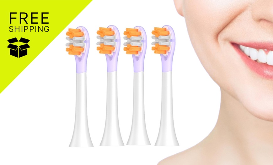 Image 1: 4Pcs Toothbrush Heads for Philips