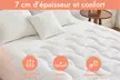 Surmatelas ConforProtect 2 en 1, alèse et protège-matelas intégrés, 7 cm de confort, imperméable, Sampur - Second Medium