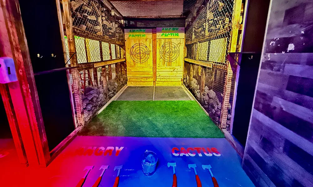 30-Minute Rage Room with optional One-Hour Axe Throwing  for 1, 2 or 3