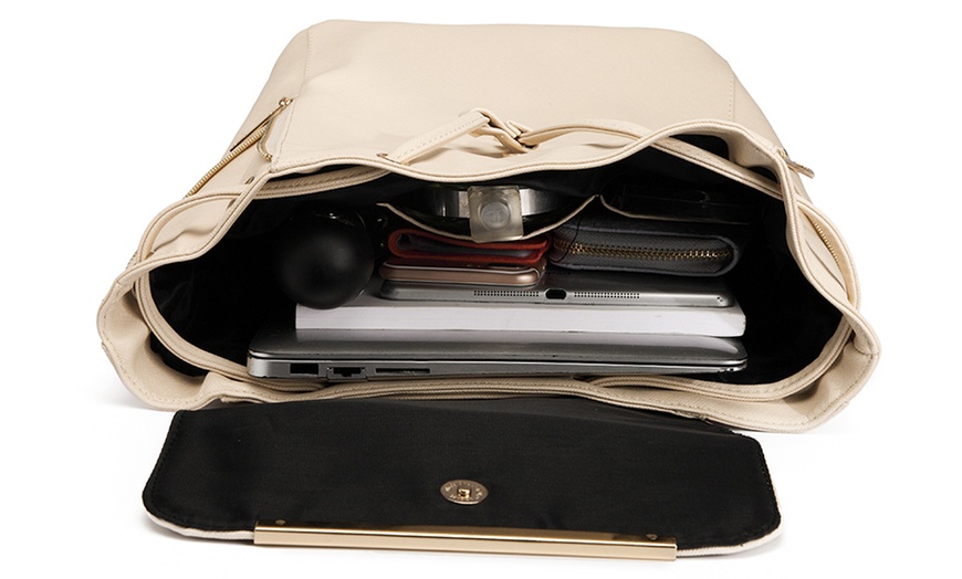 Image 16: MISS LULU Women's Fashion Lightweight Elegant Daily Backpack