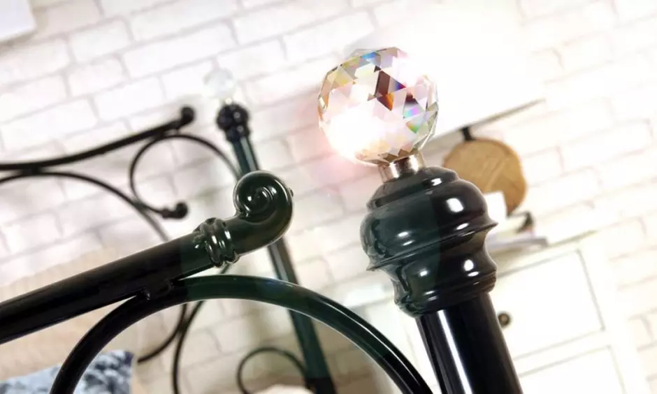 Crystal Metal Bed Frame with Optional Mattress