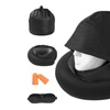 Image 3: Memory Foam Hooded Neck Pillow