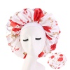Image 12: Extra Large Long Hair Care Satin Bonnet Cap Night Sleep Hat Head Wrap Cover