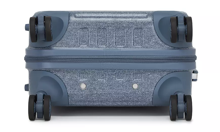 Image 6: Maleta o juego de maletas de ruedas de ABS con diseño tipo denim