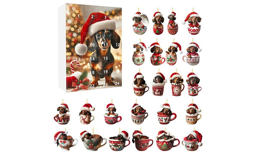 Image 7: Dachshund Pendant Countdown Calendar