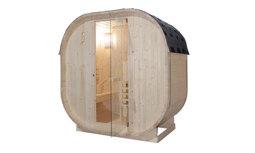 Image 3: Home Deluxe Outdoor Sauna „Cube“ M oder L