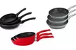 3er-Set Royaltyline Pfannen-Set in Schwarz, Silber oder Rot - Second Medium