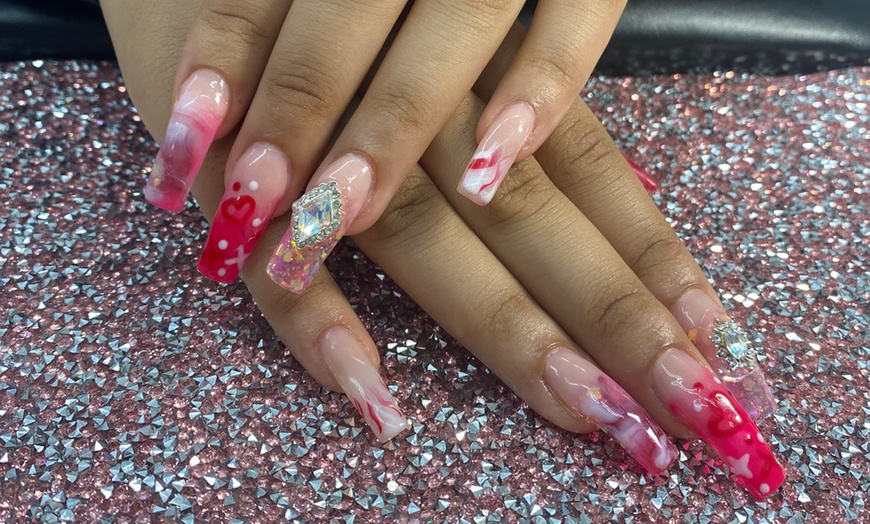 Image 12: Nail Art Magic: Gel X / Acrylic Set with Extra Hand Massage