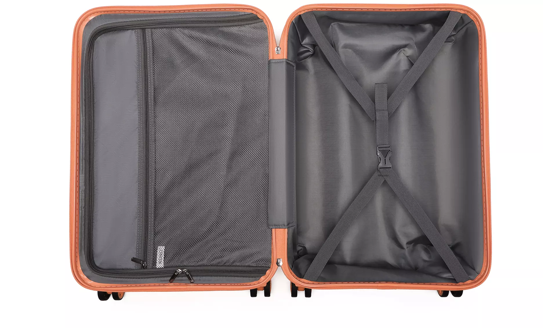 Ensemble de 4 valises oranges